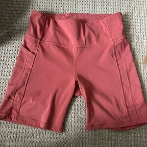 Athleta 5” running short - brick color with pocket